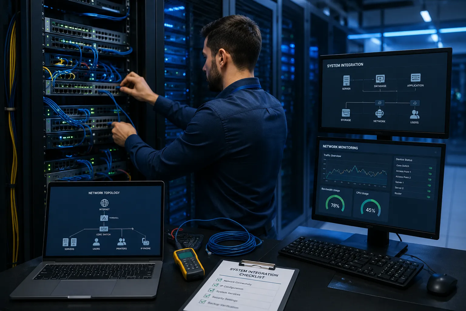 عمليات الربط الشبكي وتكامل الأنظمة (System Integration)